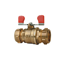 Conex Valves LEVER BALL VALVE WITH RED T HANDLE 1211