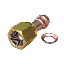 >B< MaxiPro SAE Stainless Flare - Brass Nut - Copper Washer  MPA5286G