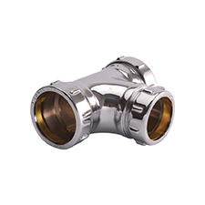 Conex Compression Chrome Plated TEE - EQUAL 601EQCP