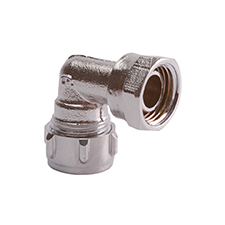 Conex Compression Chrome Plated BENT TAP CONNECTOR S403SFCP